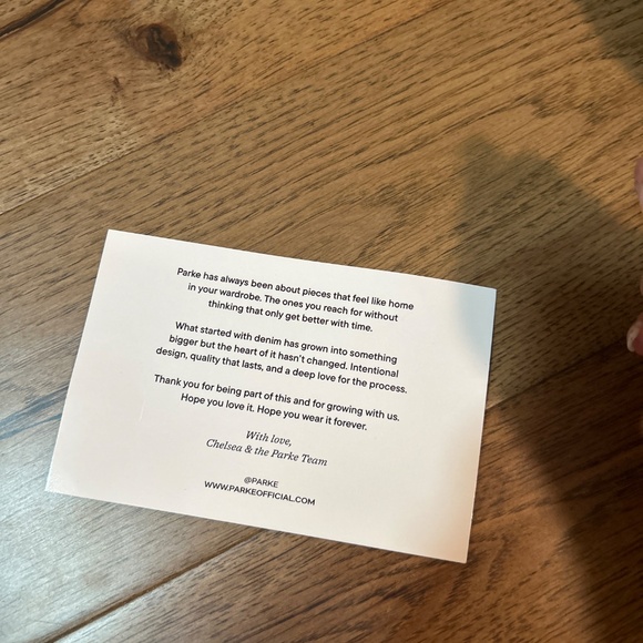 Large BRAND NEW PARKE mock neck inside out - Picture 4 of 4